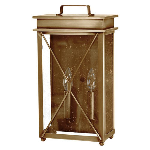 Northeast Lantern - 11821-AB-LT2-SMG - Two Light Wall Sconce - Glidden - Antique Brass