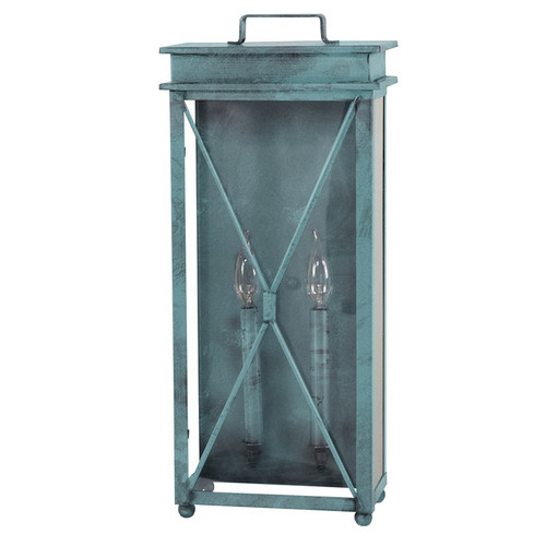 Northeast Lantern - 11841-VG-LT2-CLR - Two Light Wall Sconce - Glidden - Verdi Gris