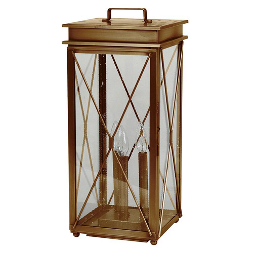 Northeast Lantern - 11843P-AB-LT3-SMG - Three Light Pier Lantern - Glidden - Antique Brass