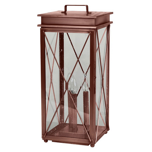 Northeast Lantern - 11843P-AC-LT3-SMG - Three Light Pier Lantern - Glidden - Antique Copper