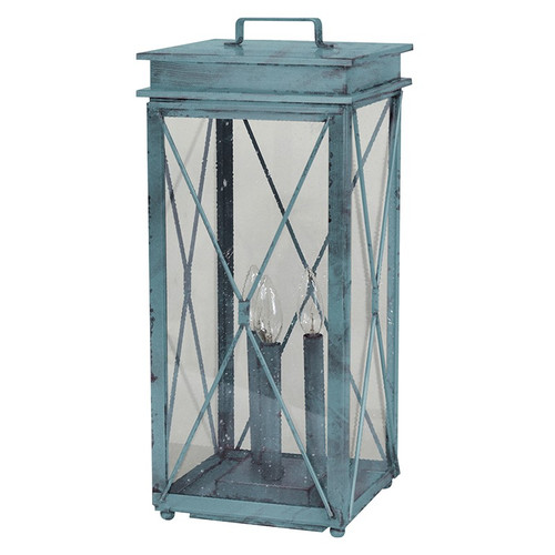 Northeast Lantern - 11843P-VG-LT3-SMG - Three Light Pier Lantern - Glidden - Verdi Gris