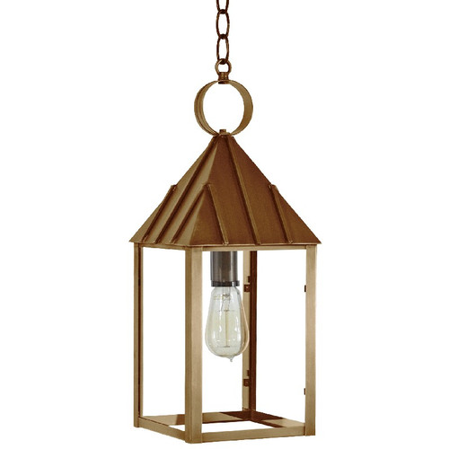 Northeast Lantern - 11942-AB-MED-CLR - One Light Hanging Lantern - Winnicutt - Antique Brass
