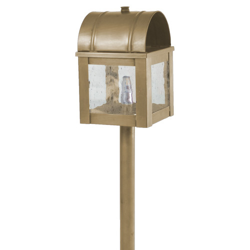 Northeast Lantern - 6009-AB-G4-CSG - One Light Path - Hawthorne - Antique Brass