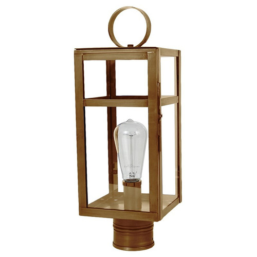 Northeast Lantern - 63933-AB-MED-CLR - One Light Post Mount - Newport - Antique Brass