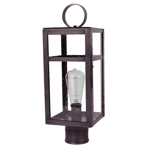 Northeast Lantern - 63933-DB-MED-CSG - One Light Post Mount - Newport - Dark Brass
