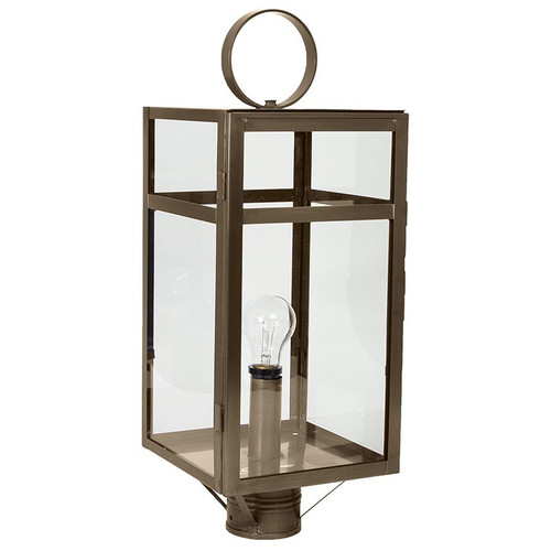 Northeast Lantern - 63953-DAB-MED-CLR - One Light Post Mount - Newport - Dark Antique Brass