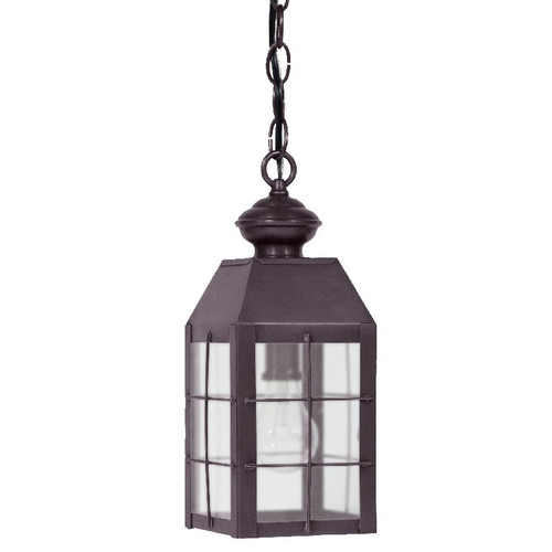 Northeast Lantern - 8312-DB-MED-FST - One Light Hanging Lantern - Woodcliffe Family - Dark Brass