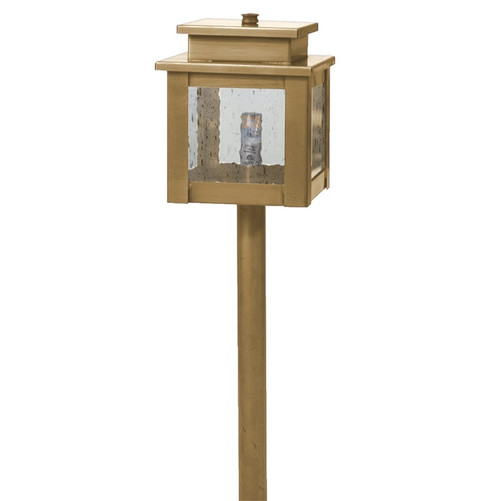 Northeast Lantern - 8909-AB-G4-CSG - One Light Path - Hawthorne - Antique Brass