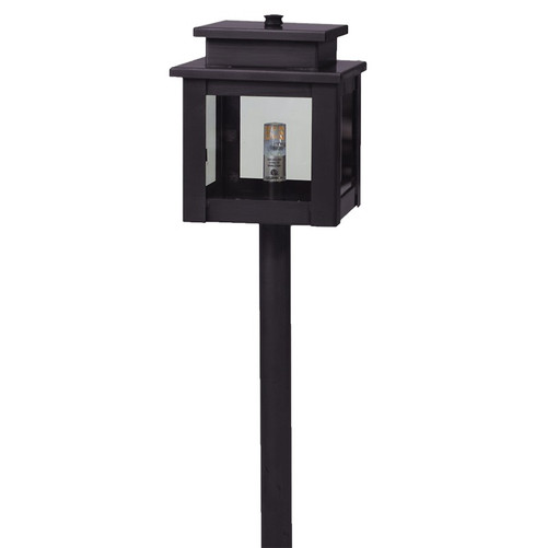 Northeast Lantern - 8909-DB-G4-CLR - One Light Path - Hawthorne - Dark Brass
