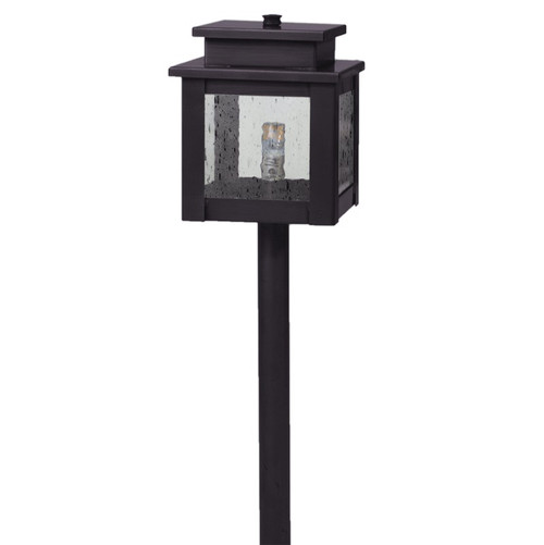 Northeast Lantern - 8909-DB-G4-CSG - One Light Path - Hawthorne - Dark Brass