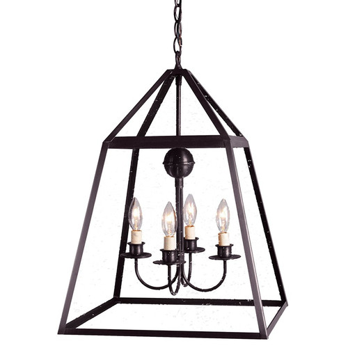 Northeast Lantern - 9732-DB-LT904-CSG - Four Light Hanging Lantern - Foyer - Dark Brass