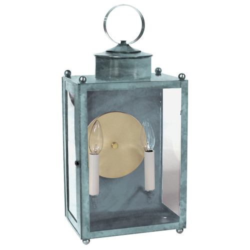 Northeast Lantern - NL-8051-VG-LT2-CLR-BR60 - Two Light Wall Sconce - Marlene - Verdi Gris