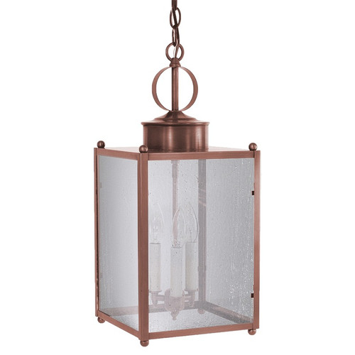 Northeast Lantern - NL-8052-AC-LT3-SMG - Three Light Hanging Lantern - Marlene - Antique Copper