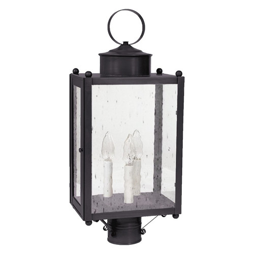 Northeast Lantern - NL-8053-DB-LT3-CSG - Three Light Post Mount - Marlene - Dark Brass