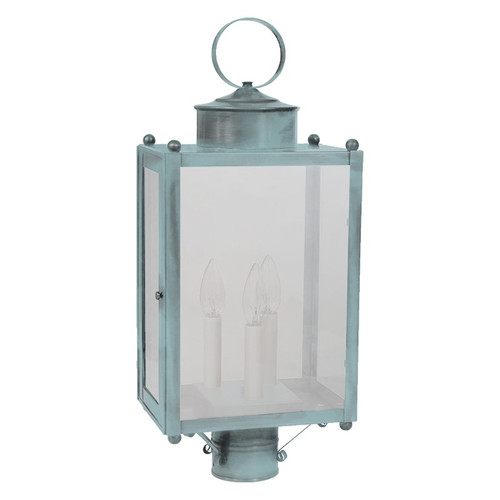 Northeast Lantern - NL-8053-VG-LT3-FST - Three Light Post Mount - Marlene - Verdi Gris