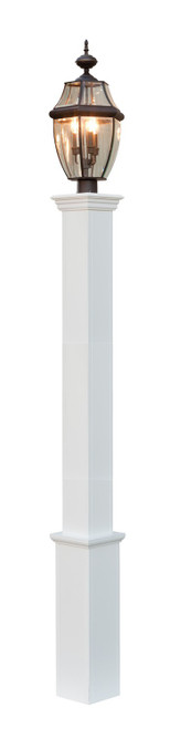 Northeast Lantern - P3-LBF - Post Mount - Post - White