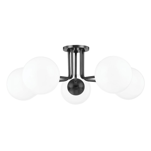 Mitzi - H105605-OB - Five Light Semi Flush Mount - Stella - Old Bronze