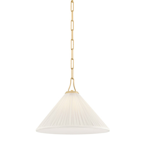 Mitzi - H1076701S-AGB - One Light Pendant - Merida - Aged Brass