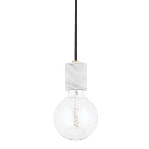 Mitzi - H120701-AGB - One Light Pendant - Asime - Aged Brass