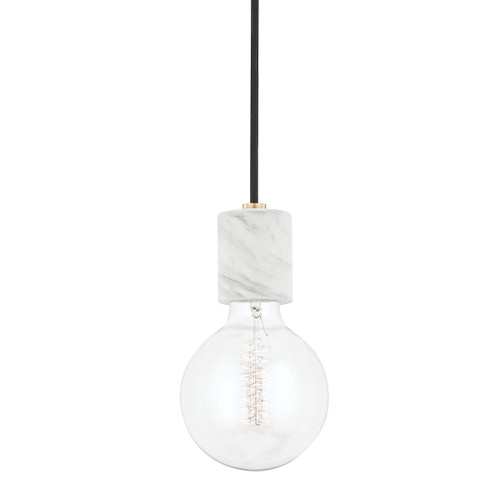 Mitzi - H120701-AGB - One Light Pendant - Asime - Aged Brass