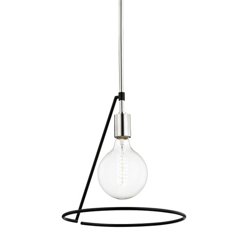 Mitzi - H245701-PN/BK - One Light Pendant - Dana - Polished Nickel/Black