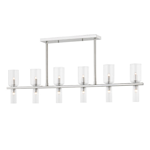 Mitzi - H384912-PN - 12 Light Linear Pendant - Tabitha - Polished Nickel