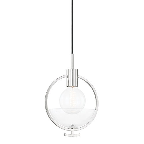 Mitzi - H387701-PN - One Light Pendant - Ringo - Polished Nickel