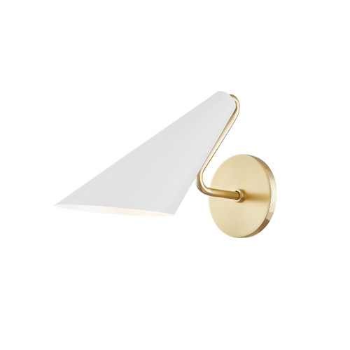 Mitzi - H399101-AGB/DG - One Light Wall Sconce - Talia - Aged Brass/Dove Gray Combo