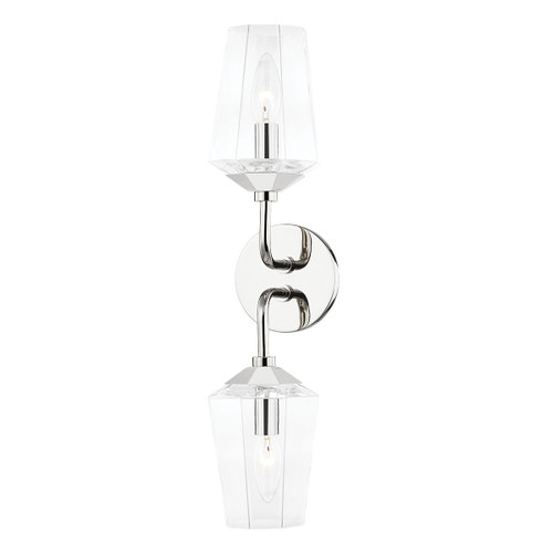 Mitzi - H420302-PN - Two Light Bath and Vanity - Kayla - Polished Nickel