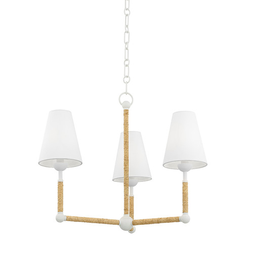 Mitzi - H708803-TWH - Three Light Chandelier - Mariana - Texture White