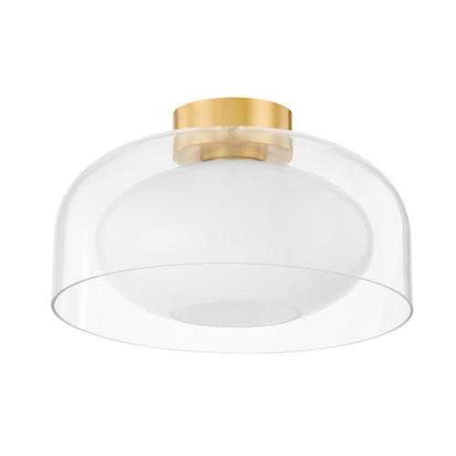 Mitzi - H746501-AGB - One Light Flush Mount - Giovanna - Aged Brass