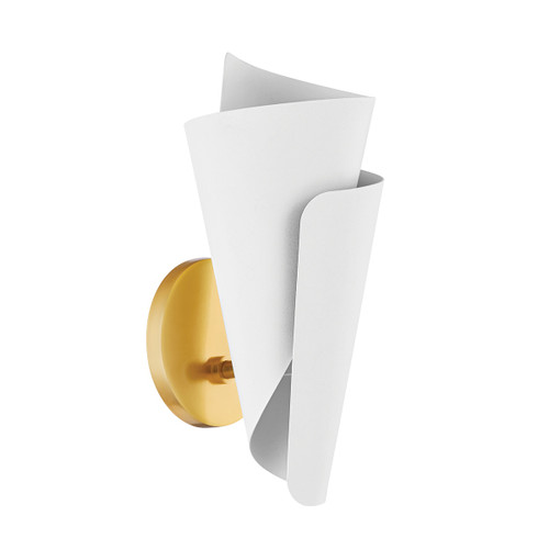 Mitzi - H779101-AGB/TWH - One Light Wall Sconce - Davina - Aged Brass/Textured White