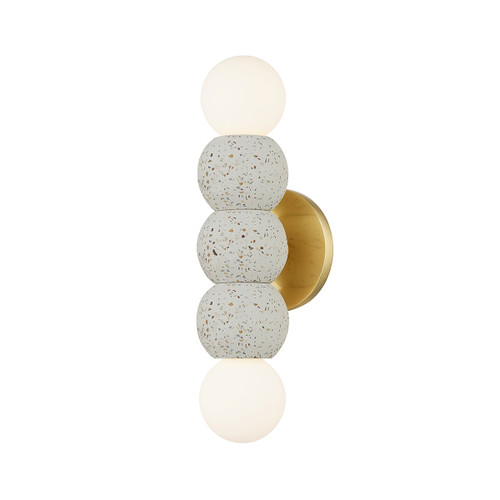 Mitzi - H780102-AGB - Two Light Wall Sconce - Paola - Aged Brass