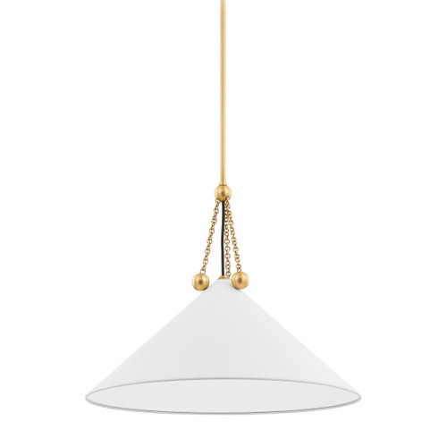 Mitzi - H784701L-AGB/SWH - One Light Pendant - Kalea - Aged Brass