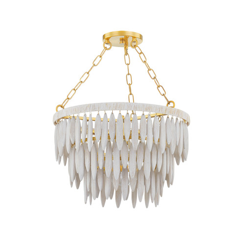 Mitzi - H805701-AGB - One Light Pendant - Tiffany - Aged Brass