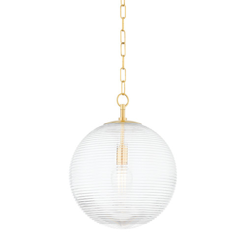 Mitzi - H815701L-AGB - One Light Pendant - Sara - Aged Brass