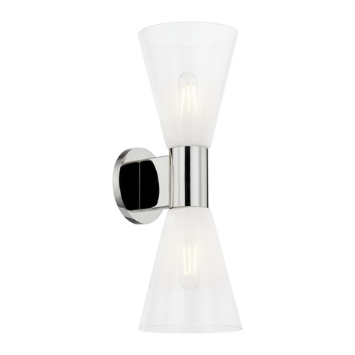 Mitzi - H838102-PN - Two Light Wall Sconce - Alma - Polished Nickel