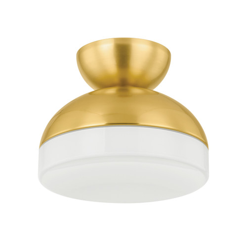 Mitzi - H851501-AGB - One Light Flush Mount - Rue - Aged Brass