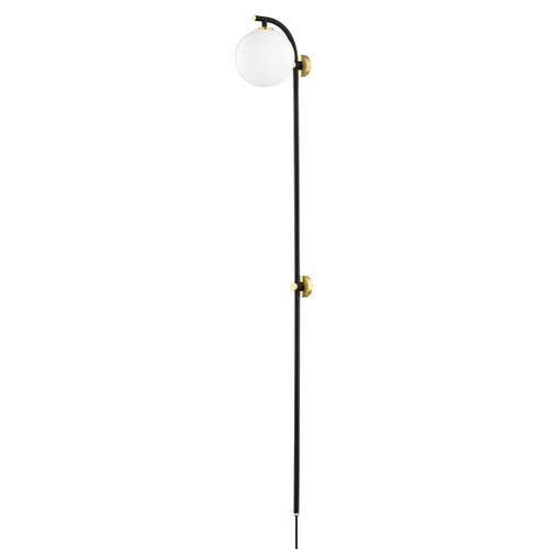 Mitzi - HL589201-AGB/SBK - LED Wall Sconce - Faye - Aged Brass