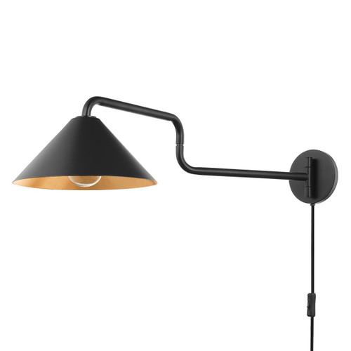 Mitzi - HL629201-GL/SBK - One Light Wall Sconce - Brianna - Gold Leaf