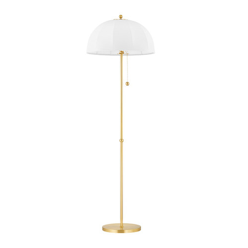 Mitzi - HL816401-AGB - One Light Floor Lamp - Meshelle - Aged Brass