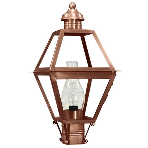 Northeast Lantern - 1003-AC-CIM-CLR - One Light Post Mount - Boston - Antique Copper