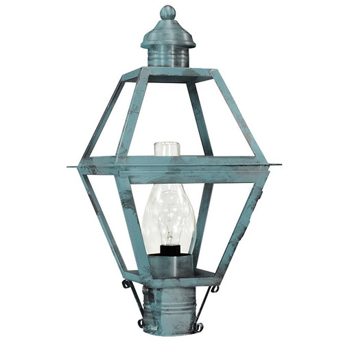 Northeast Lantern - 1003-VG-CIM-CLR - One Light Post Mount - Boston - Verdi Gris