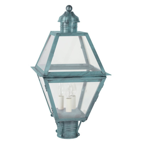 Northeast Lantern - 1003-VG-LT3-FST - Three Light Post Mount - Boston - Verdi Gris