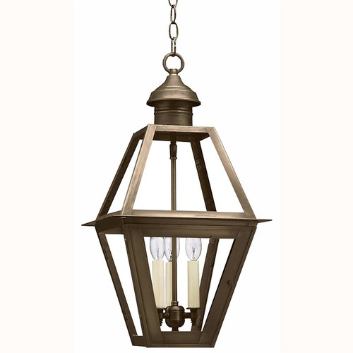 Northeast Lantern - 1012-DAB-LT3-CLR - Three Light Hanging Lantern - Boston - Dark Antique Brass