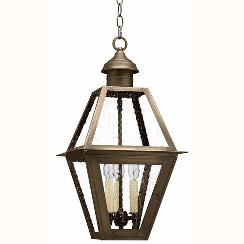 Northeast Lantern - 1012-DAB-LT3-SMG - Three Light Hanging Lantern - Boston - Dark Antique Brass