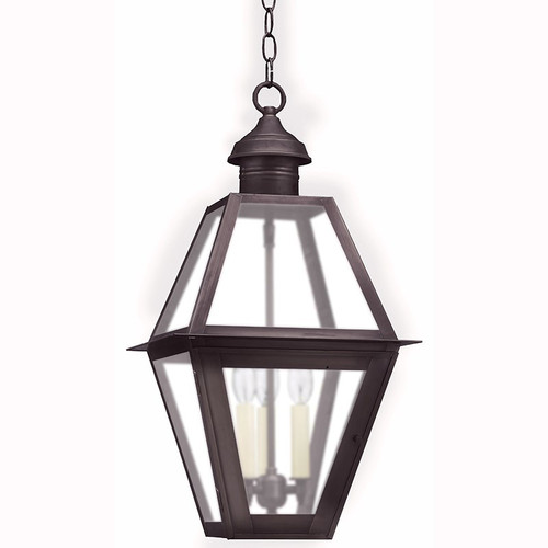 Northeast Lantern - 1012-DB-LT3-FST - Three Light Hanging Lantern - Boston - Dark Brass