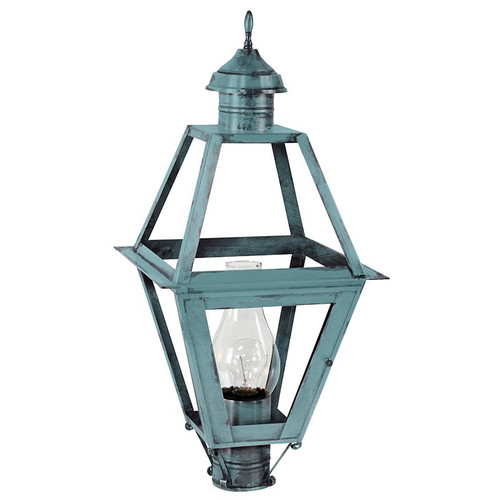Northeast Lantern - 1013-VG-CIM-CLR - One Light Post Mount - Boston - Verdi Gris
