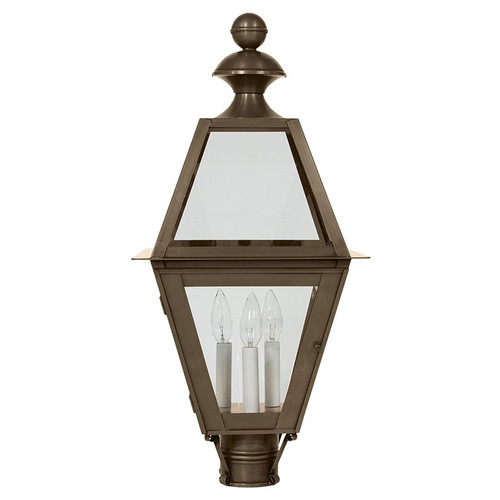 Northeast Lantern - 1023-DAB-LT3-CLR - Three Light Post Mount - Boston - Dark Antique Brass