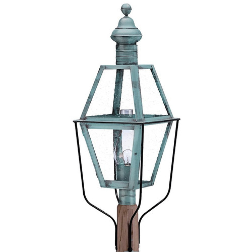 Northeast Lantern - 1043-VG-CIM-CSG - One Light Post Mount - Boston - Verdi Gris
